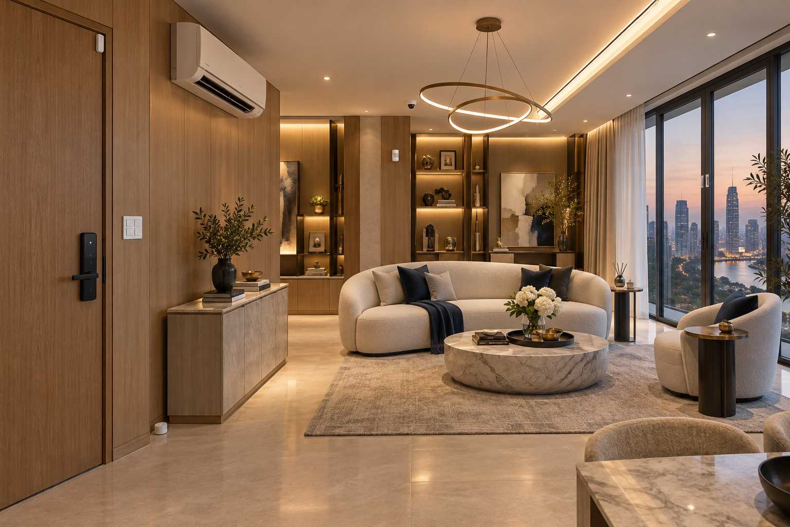 ภาพเสมือนจริงของคอนโดหรู พร้อม Smart Lock เซ็นเซอร์ประตู หน้าต่าง สวิตช์ไฟ แอร์ Lighting ม่าน กล้อง Motion Sensor และเซ็นเซอร์น้ำรั่ว